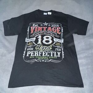 Unisex Tee T Shirt Vintage 18 Year  birthday 2005 18th birthday gift Limited Med